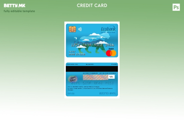 Модерен стил, шаблон за мастер дебитна картичка на Централноафриканската Републи